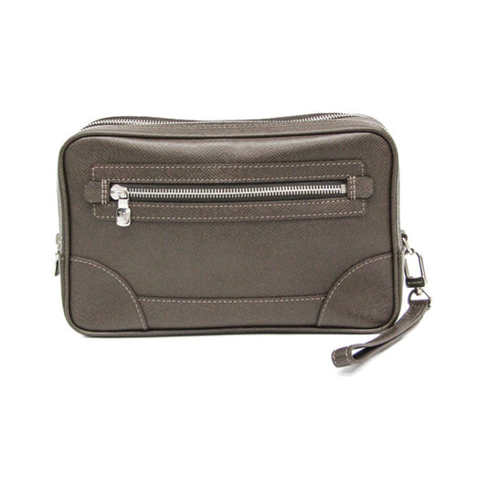 Louis Vuitton Pavel Taiga Leather, Brown, Leather, Clutch