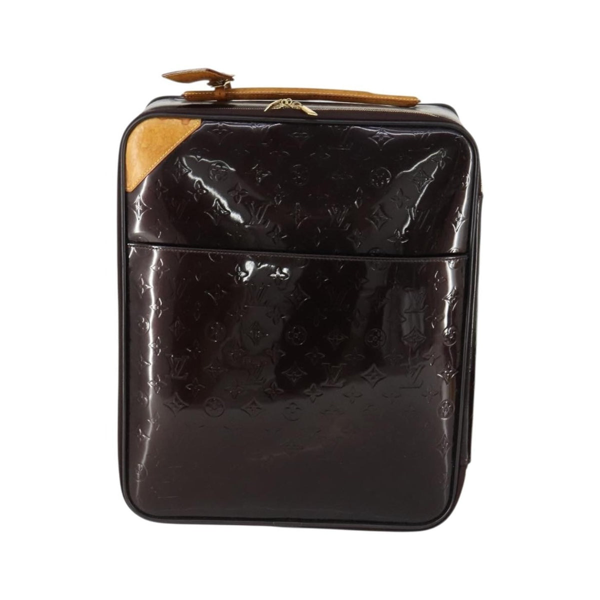 Louis Vuitton Pegase Luggage Monogram Vernis, Brown, Patent Leather, Travel Bag