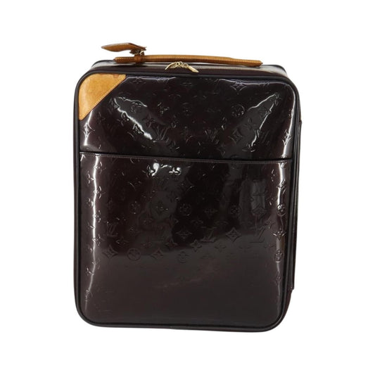 Louis Vuitton Pegase Luggage Monogram Vernis, Brown, Patent Leather, Travel Bag