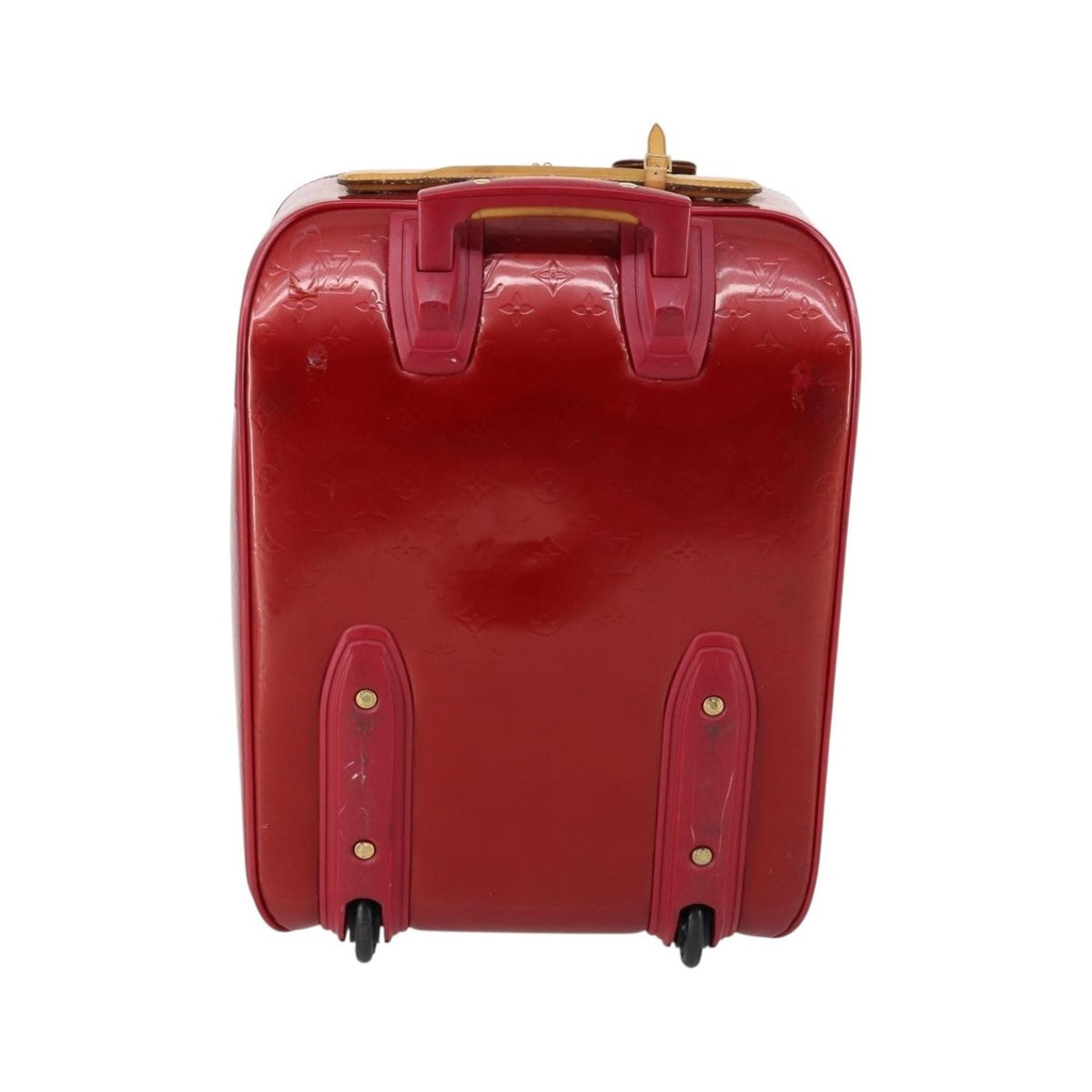 Louis Vuitton Pegase Luggage Monogram Vernis, Red, Patent Leather, Travel Bag
