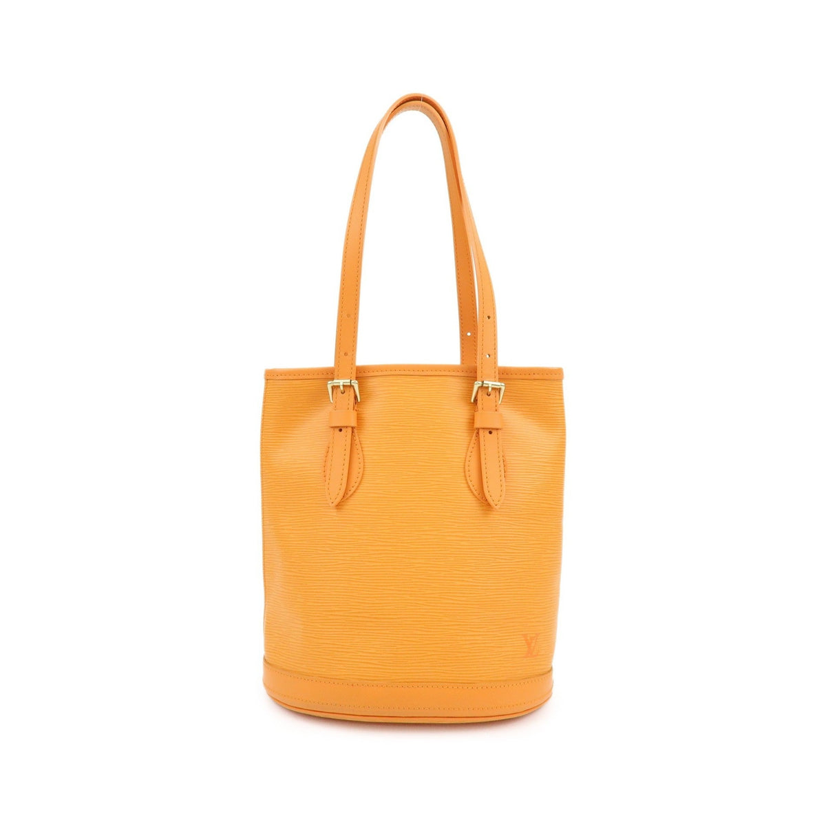 Louis Vuitton Petit Bucket Epi Leather, Orange, Leather, Handbag
