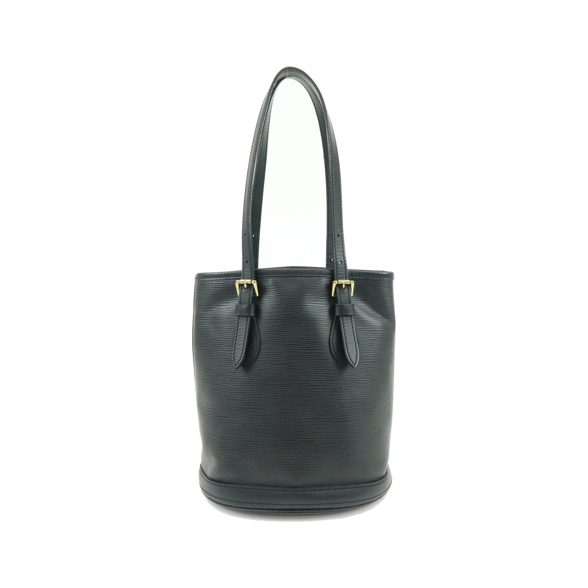 Louis Vuitton Petit Bucket Epi Leather, Black, Leather, Handbag