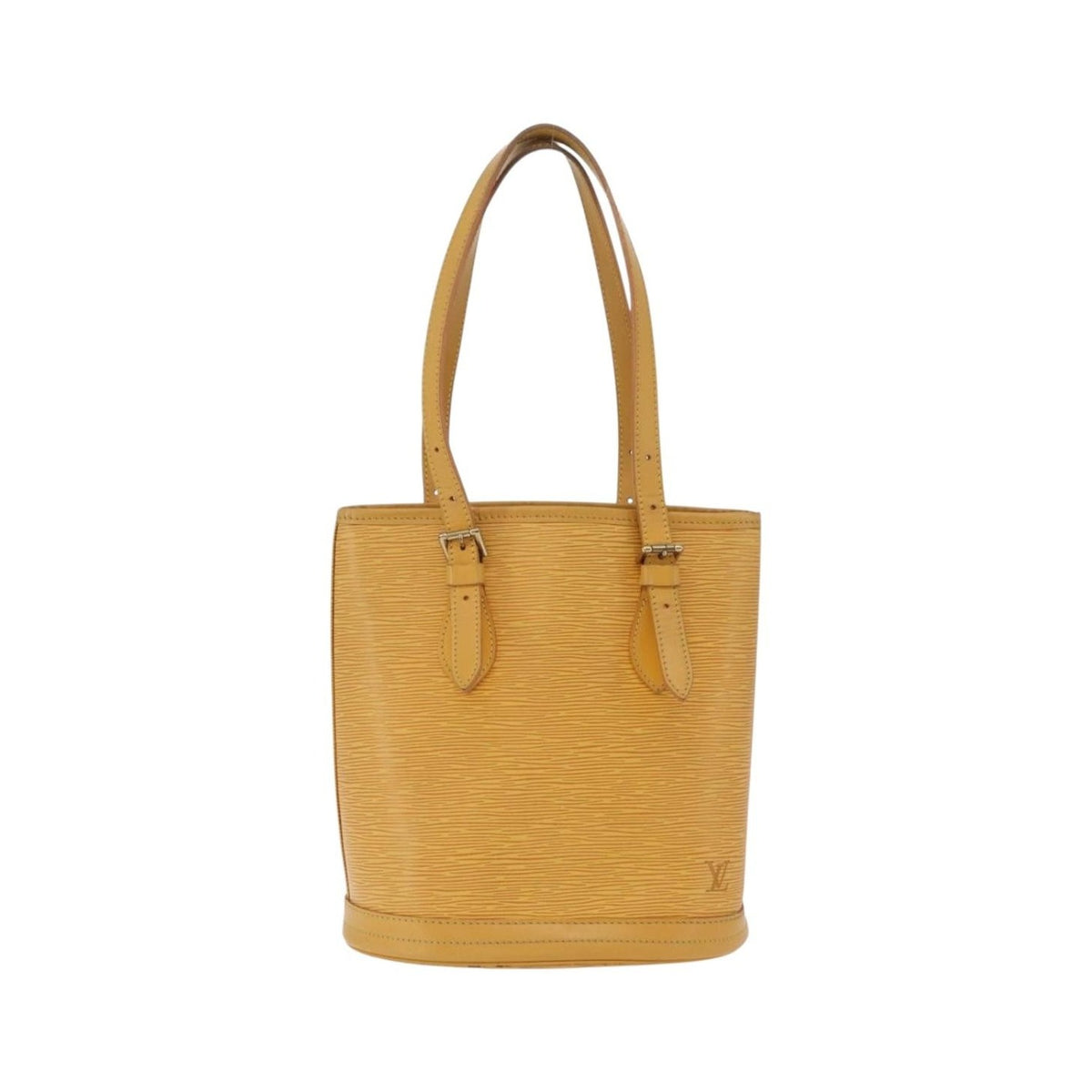 Louis Vuitton Petit Bucket Epi Leather, Yellow, Leather, Handbag