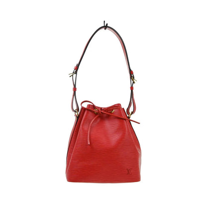 Louis Vuitton Petit Noe Epi Leather, Red, Leather, Shoulder Bag