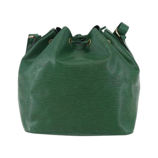 Louis Vuitton Petit Noe Epi Leather, Green, Leather, Shoulder Bag