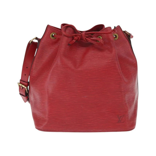 Louis Vuitton Petit Noe Epi Leather, Red, Leather, Shoulder Bag