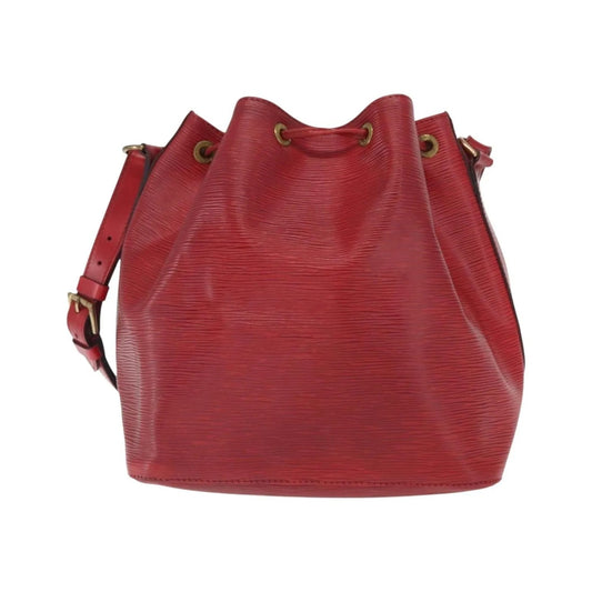 Louis Vuitton Petit Noe Epi Leather, Red, Leather, Shoulder Bag