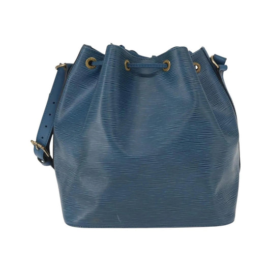 Louis Vuitton Petit Noe Epi Leather, Blue, Leather, Shoulder Bag