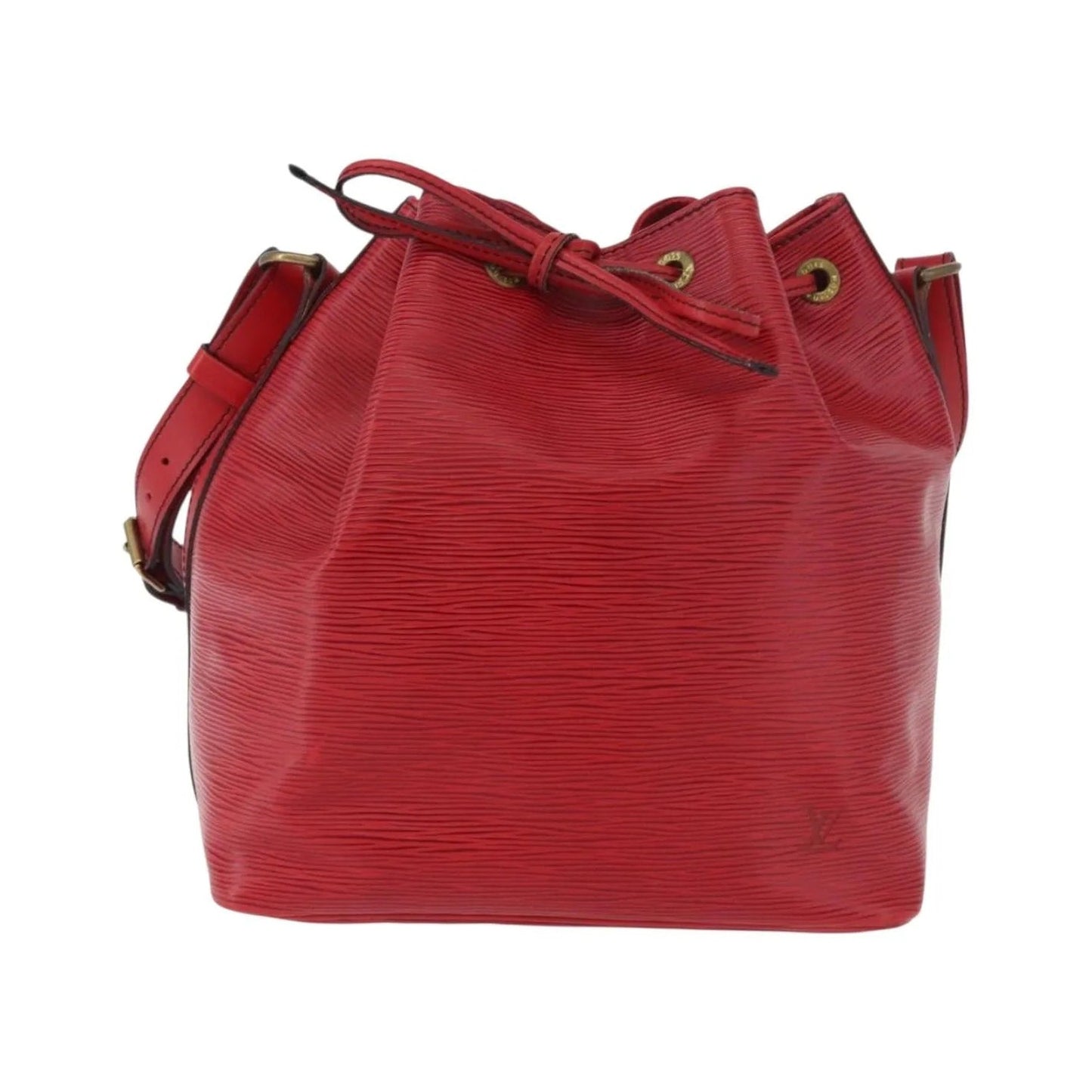 Louis Vuitton Petit Noe Epi Leather, Red, Leather, Shoulder Bag