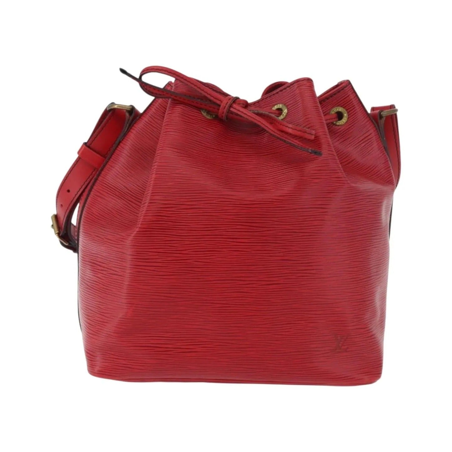 Louis Vuitton Petit Noe Epi Leather, Red, Leather, Shoulder Bag