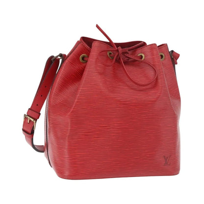 Louis Vuitton Petit Noe Epi Leather, Red, Leather, Shoulder Bag