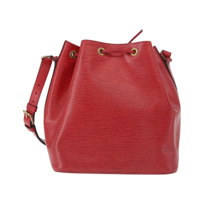 Louis Vuitton Petit Noe Epi Leather, Red, Leather, Shoulder Bag