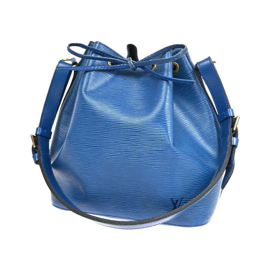 Louis Vuitton Petit Noe Epi Leather, Blue, Leather, Shoulder Bag