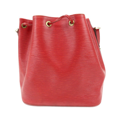 Louis Vuitton Petit Noe Epi Leather, Red, Leather, Handbag