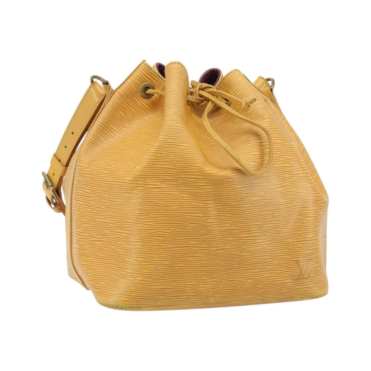 Louis Vuitton Petit Noe Epi Leather, Yellow, Leather, Shoulder Bag