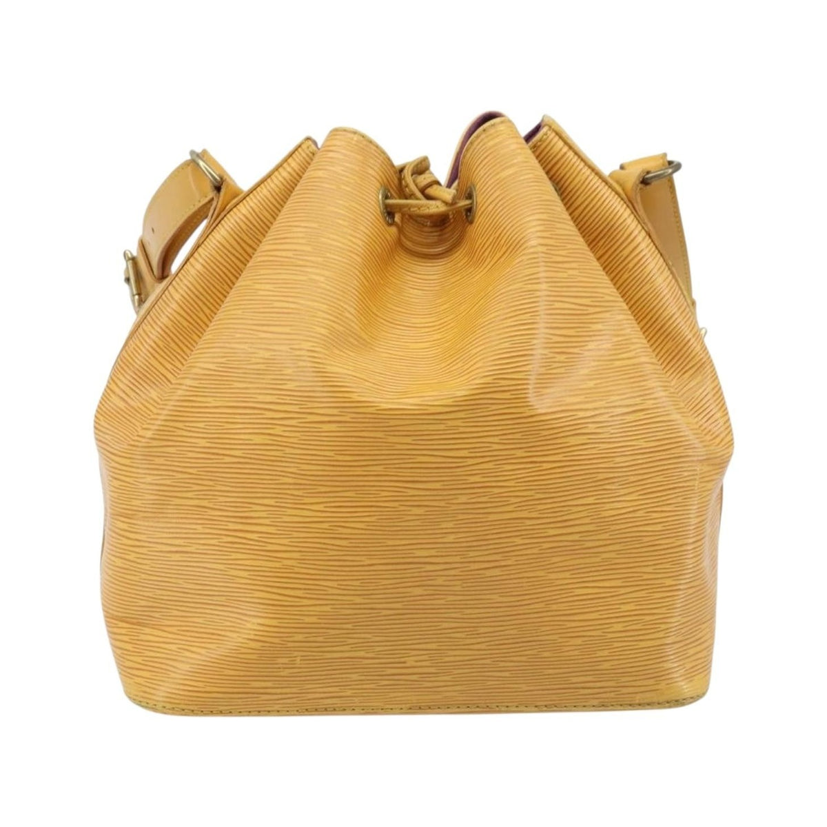 Louis Vuitton Petit Noe Epi Leather, Yellow, Leather, Shoulder Bag