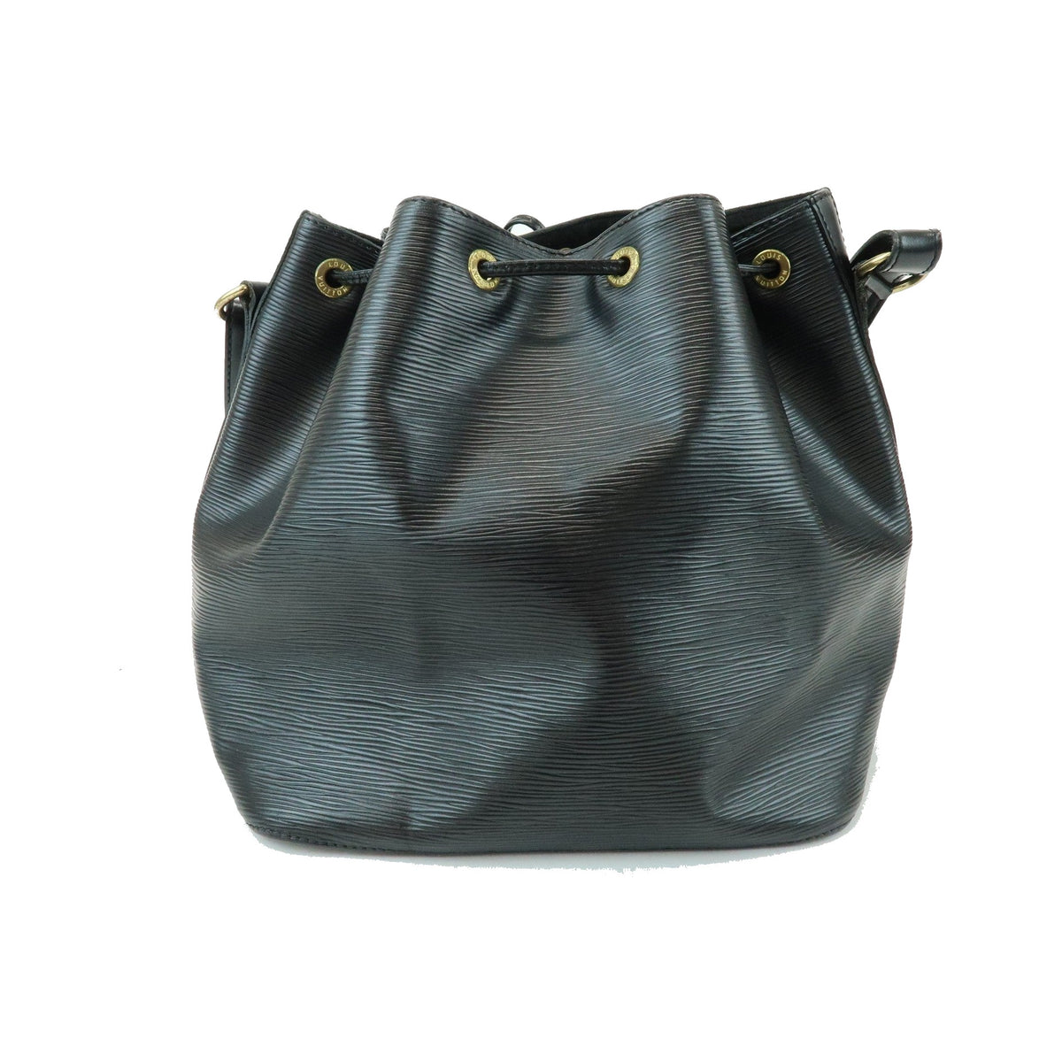 Louis Vuitton Petit Noe Epi Leather, Black, Leather, Handbag