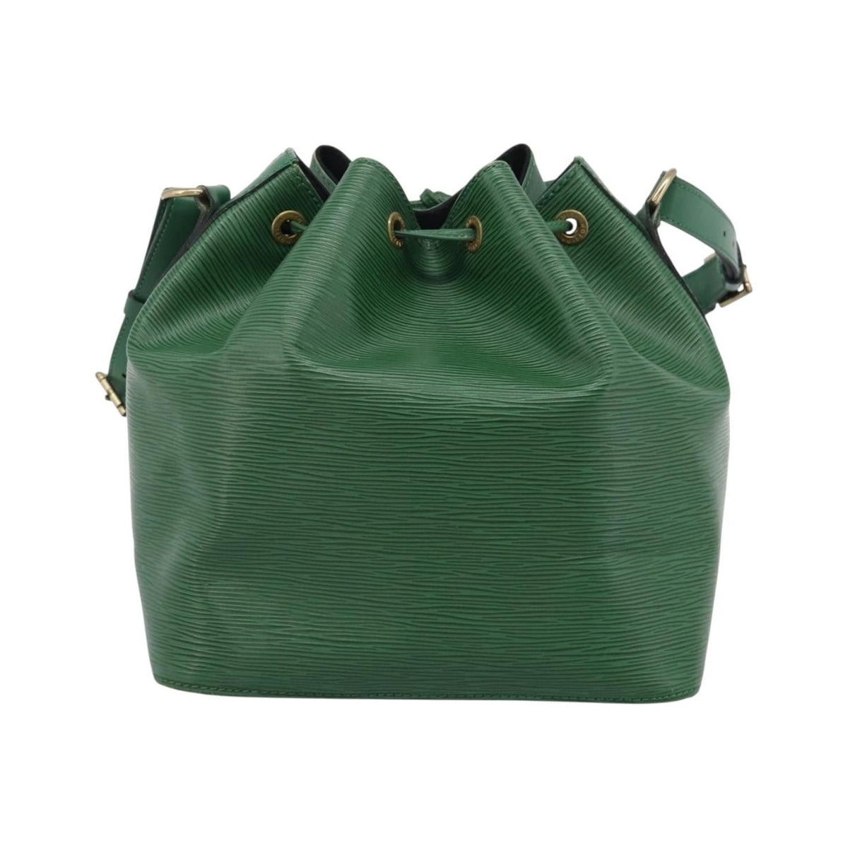Louis Vuitton Petit Noe Epi Leather, Green, Leather, Handbag