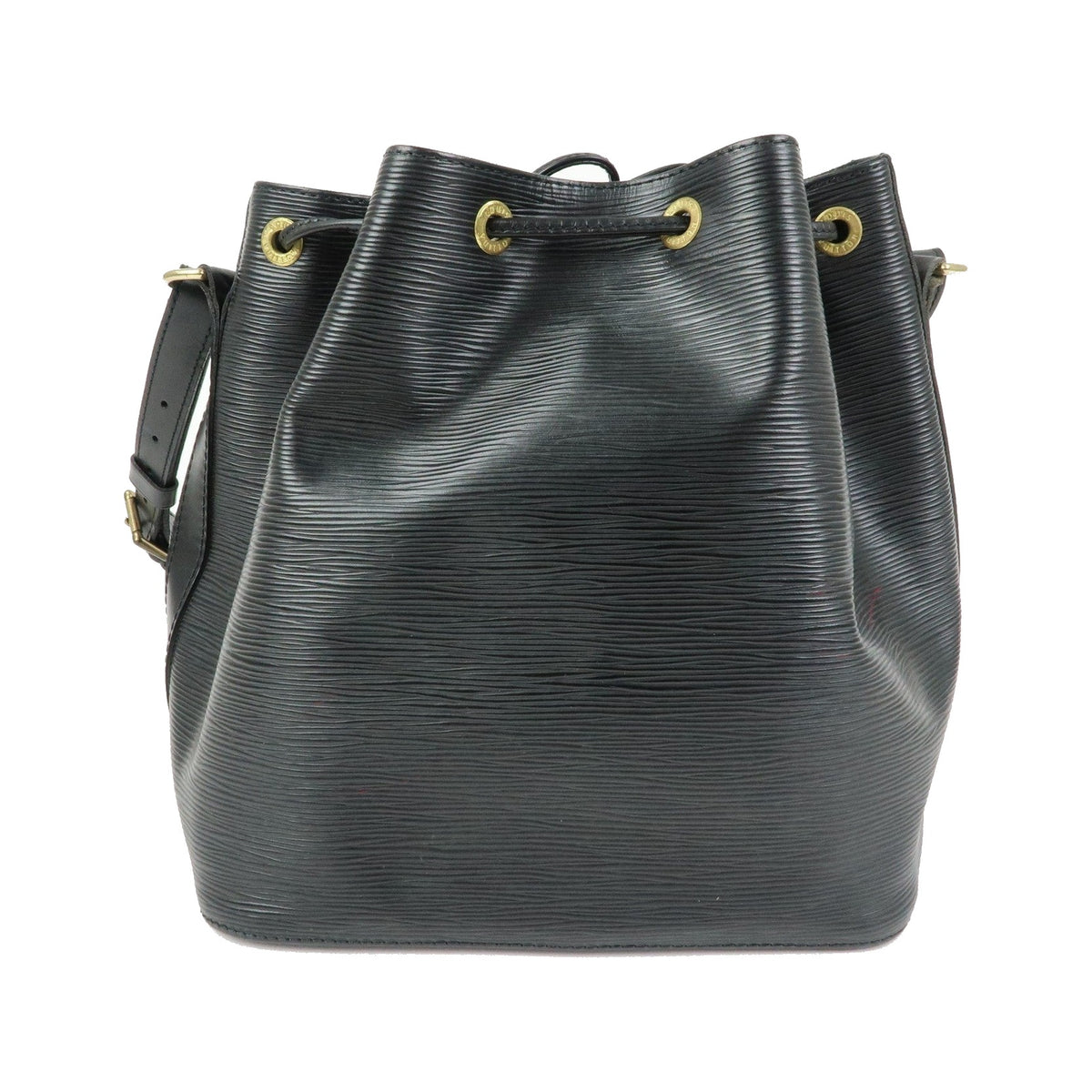 Louis Vuitton Petit Noe Epi Leather, Black, Leather, Handbag