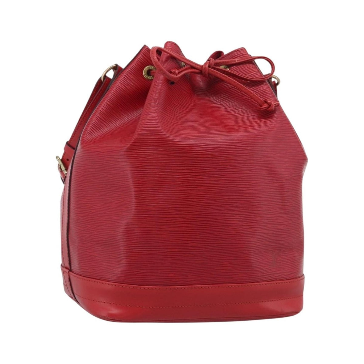 Louis Vuitton Petit Noe Epi Leather, Red, Leather, Handbag