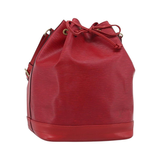 Louis Vuitton Petit Noe Epi Leather, Red, Leather, Handbag