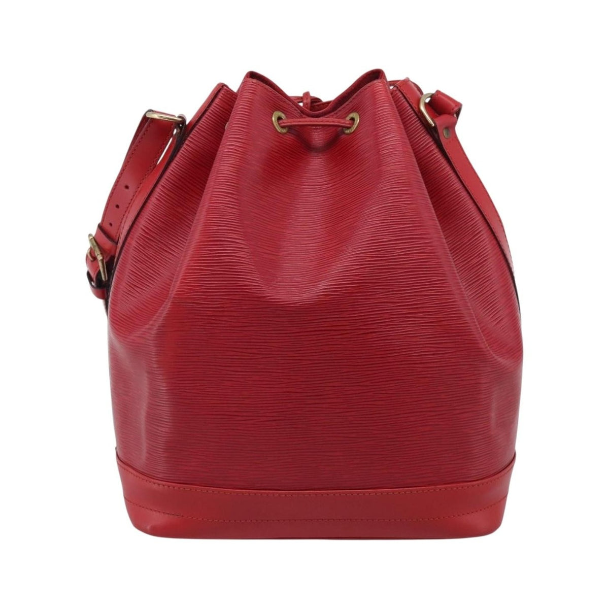 Louis Vuitton Petit Noe Epi Leather, Red, Leather, Handbag