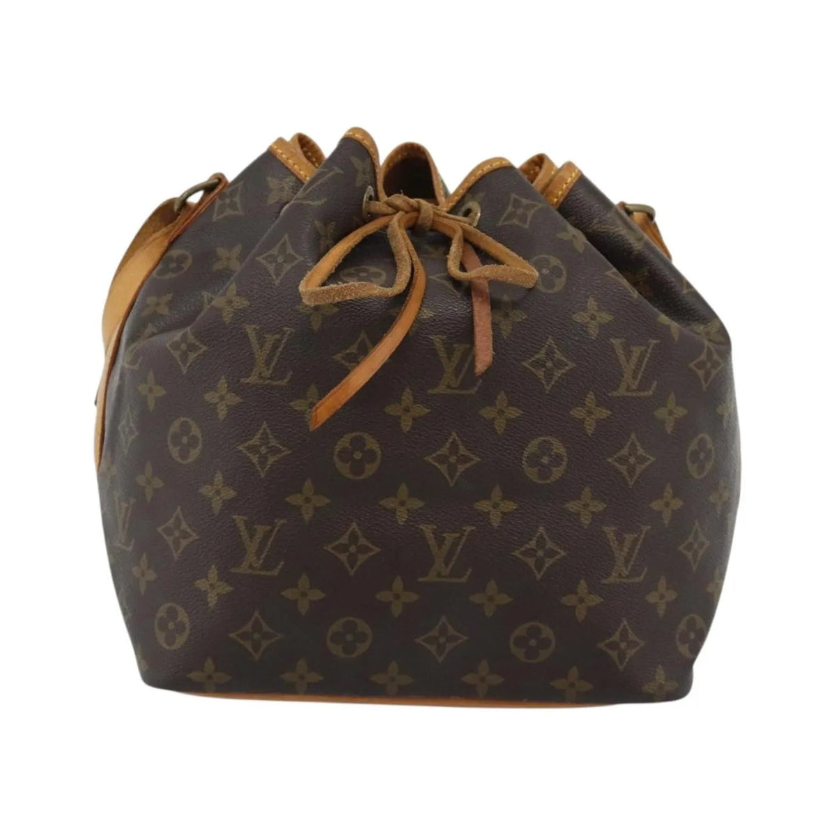 Louis Vuitton Petit Noe Monogram Canvas, Brown, Canvas, Shoulder Bag