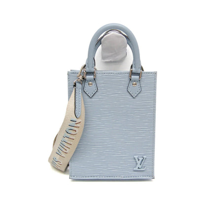 Louis Vuitton Petit Sac Plat Epi Leather, Blue, Leather, Handbag