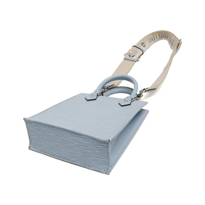 Louis Vuitton Petit Sac Plat Epi Leather, Blue, Leather, Handbag
