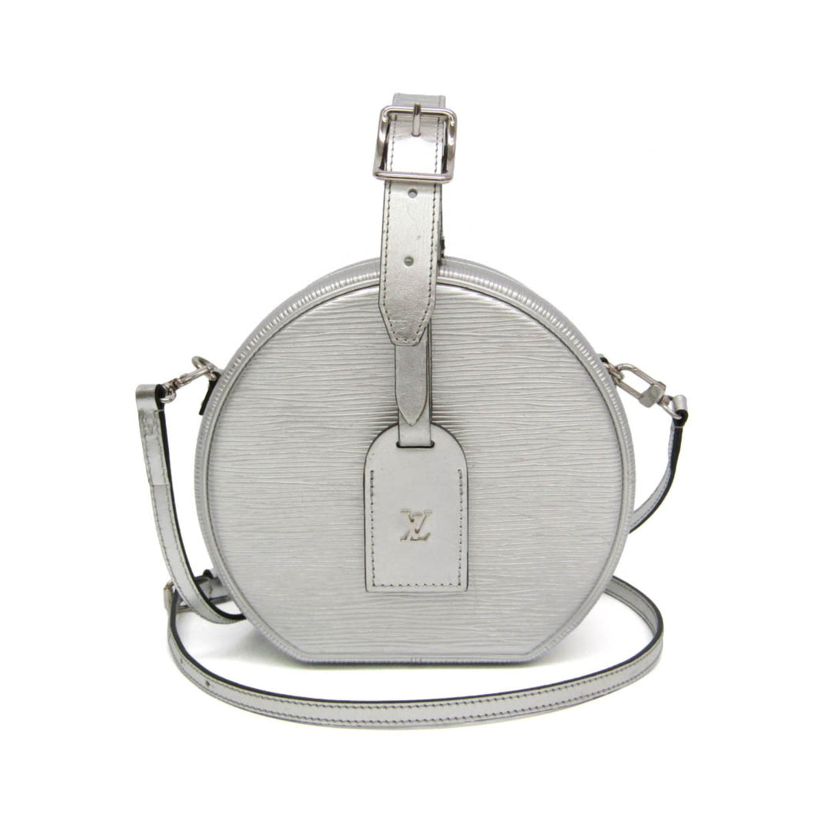Louis Vuitton Petite Boite Chapeau Epi Leather, Silver, Leather, Handbag
