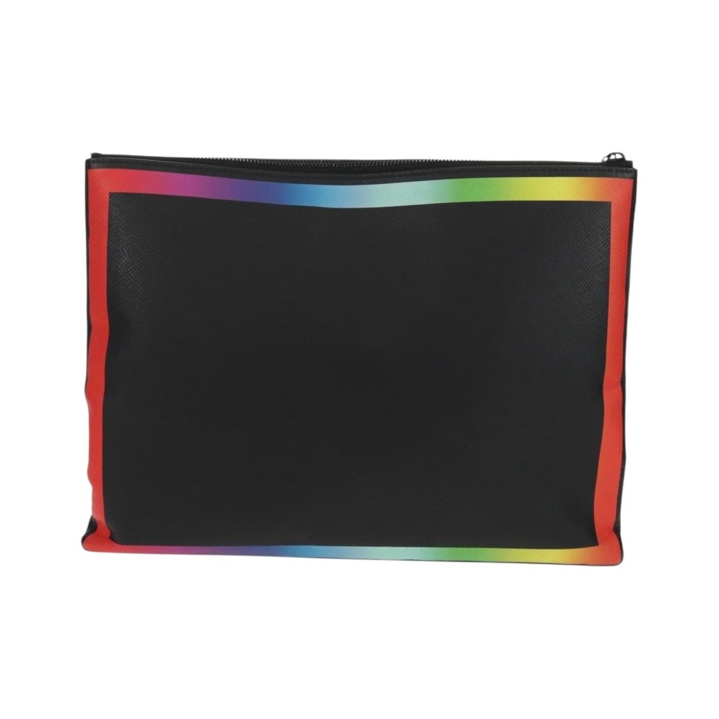 Louis Vuitton Pochette A4 Rainbow Taiga Leather, Black, Leather, Clutch