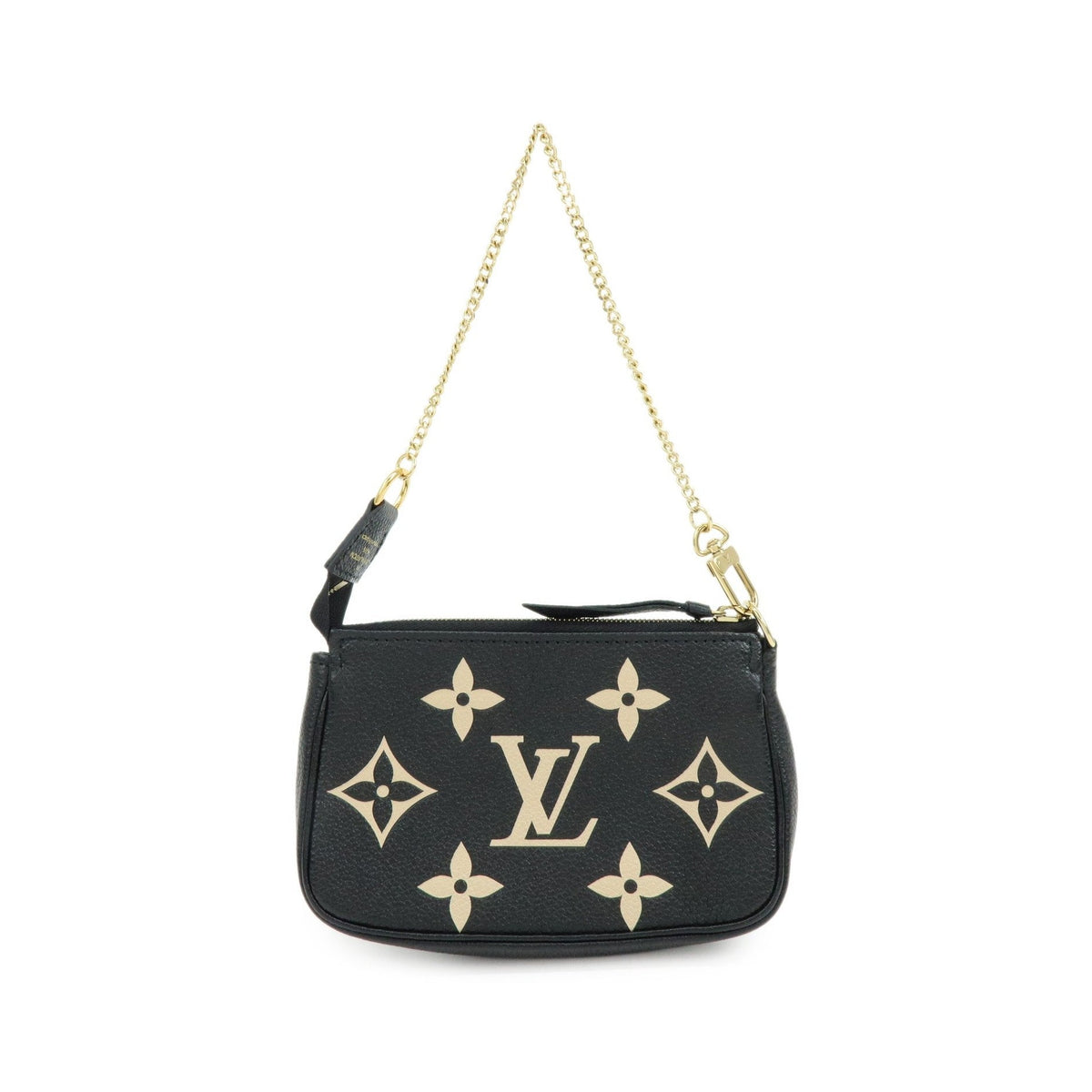 Louis Vuitton Pochette Accessoires Bicolor Monogram Empreinte Giant, Black, Leather, Clutch