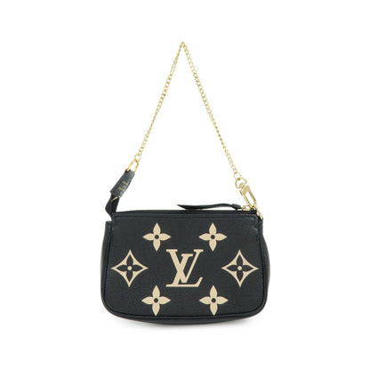 Louis Vuitton Pochette Accessoires Bicolor Monogram Empreinte Giant, Black, Leather, Clutch
