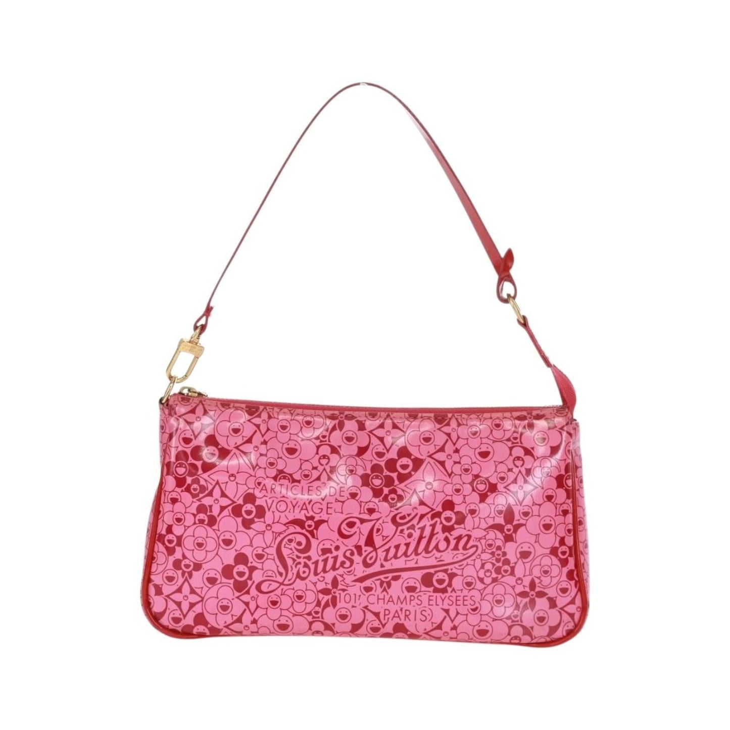 Louis Vuitton Pochette Accessoires Cosmic Blossom, Pink, PVC, Clutch