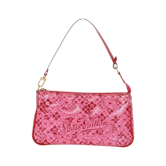 Louis Vuitton Pochette Accessoires Cosmic Blossom, Pink, PVC, Clutch