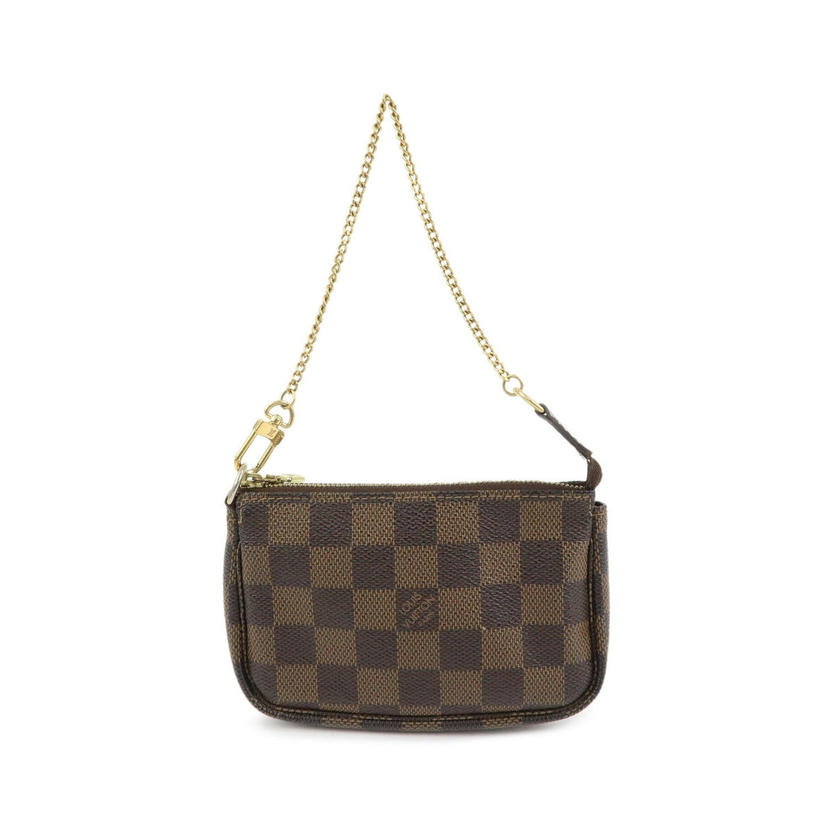 Louis Vuitton Pochette Accessoires Damier, Brown, Canvas, Clutch
