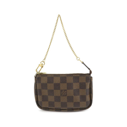 Louis Vuitton Pochette Accessoires Damier, Brown, Canvas, Clutch