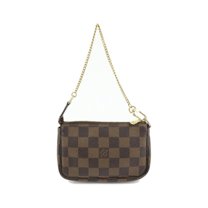 Louis Vuitton Pochette Accessoires Damier, Brown, Canvas, Clutch