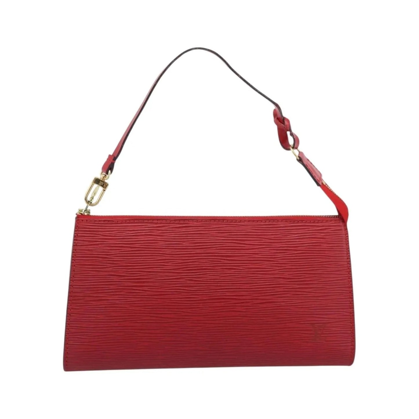 Louis Vuitton Pochette Accessoires Epi, Red, Leather, Clutch