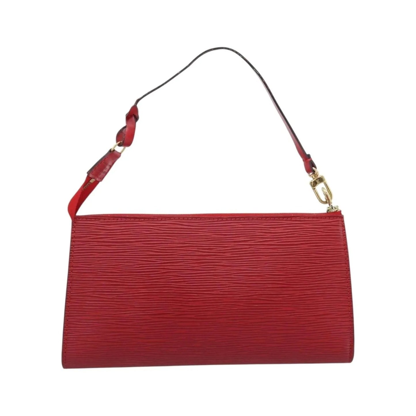 Louis Vuitton Pochette Accessoires Epi, Red, Leather, Clutch