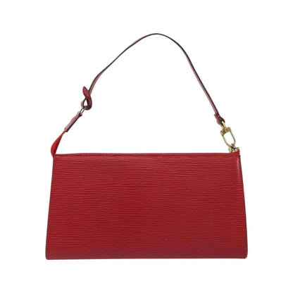 Louis Vuitton Pochette Accessoires Epi, Red, Leather, Clutch