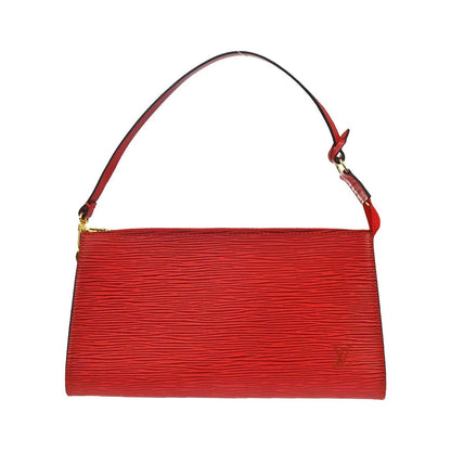 Louis Vuitton Pochette Accessoires Epi, Red, Leather, Clutch