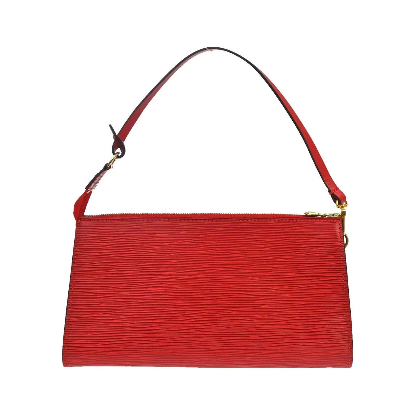 Louis Vuitton Pochette Accessoires Epi, Red, Leather, Clutch