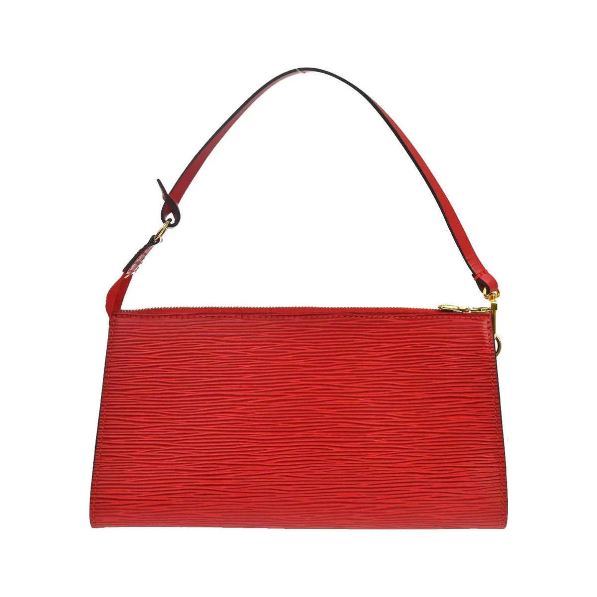 Louis Vuitton Pochette Accessoires Epi, Red, Leather, Clutch