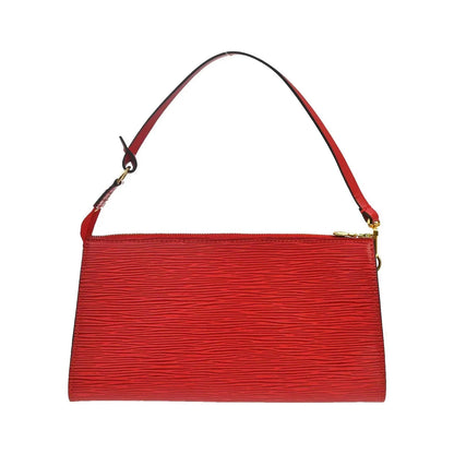 Louis Vuitton Pochette Accessoires Epi, Red, Leather, Clutch