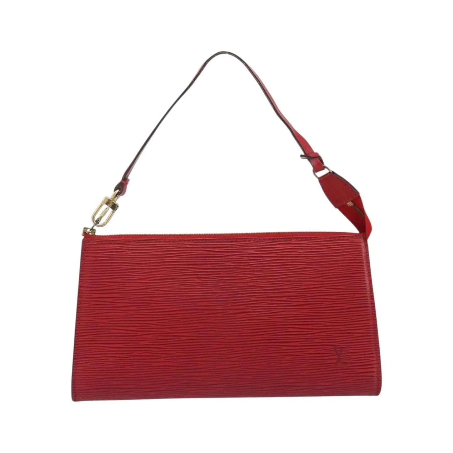Louis Vuitton Pochette Accessoires Epi, Red, Leather, Clutch