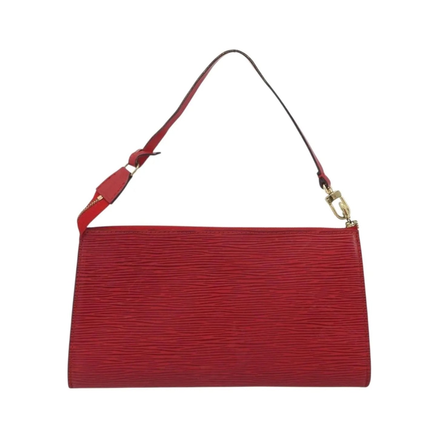 Louis Vuitton Pochette Accessoires Epi, Red, Leather, Clutch
