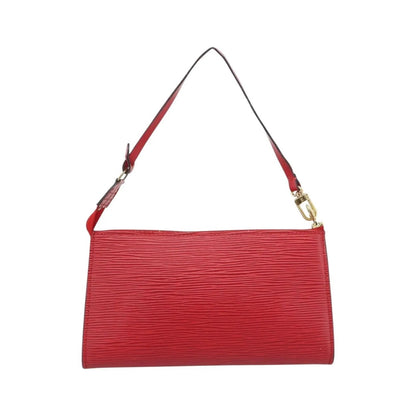 Louis Vuitton Pochette Accessoires Epi, Red, Leather, Clutch