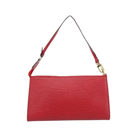 Louis Vuitton Pochette Accessoires Epi, Red, Leather, Clutch