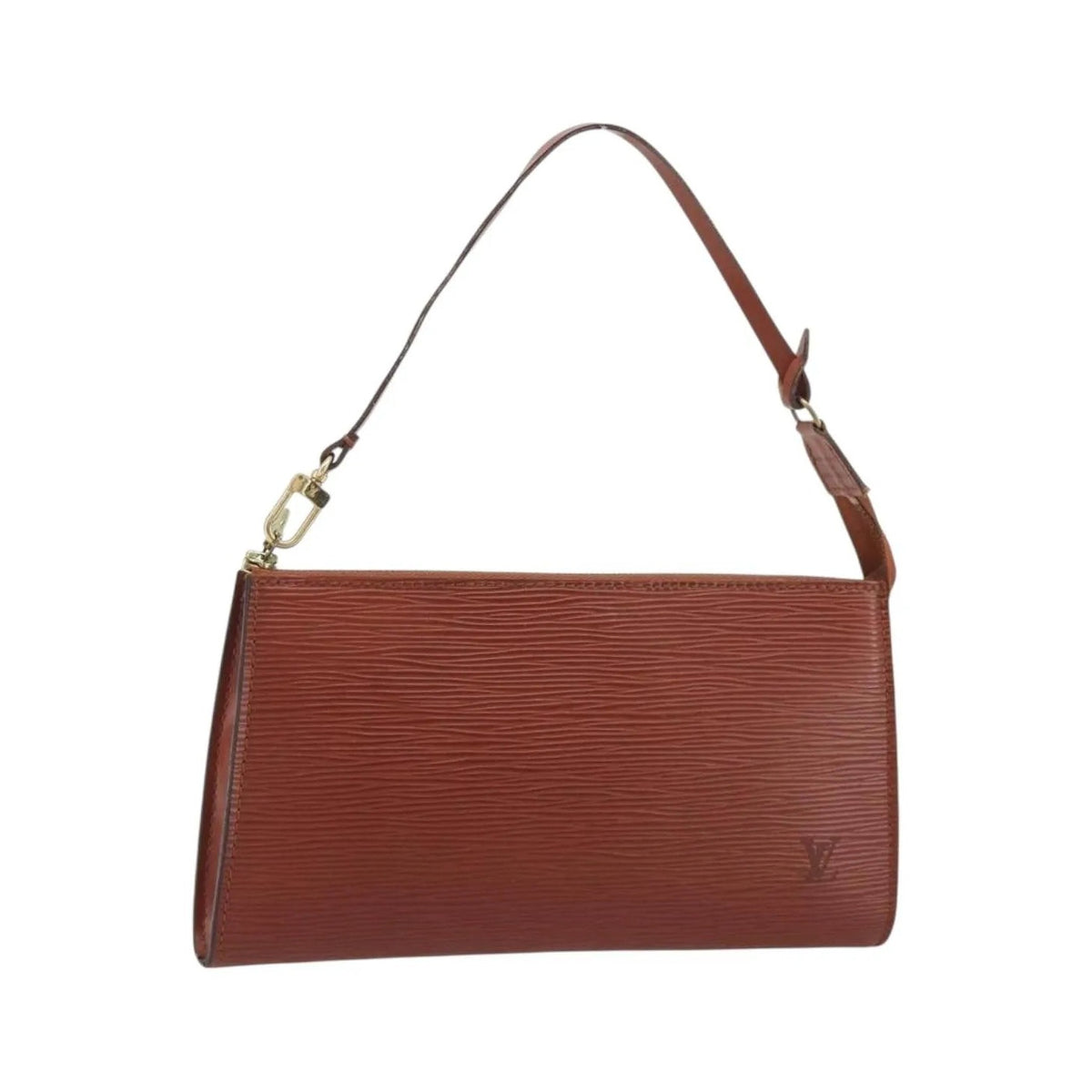 Louis Vuitton Pochette Accessoires Epi, Brown, Leather, Clutch